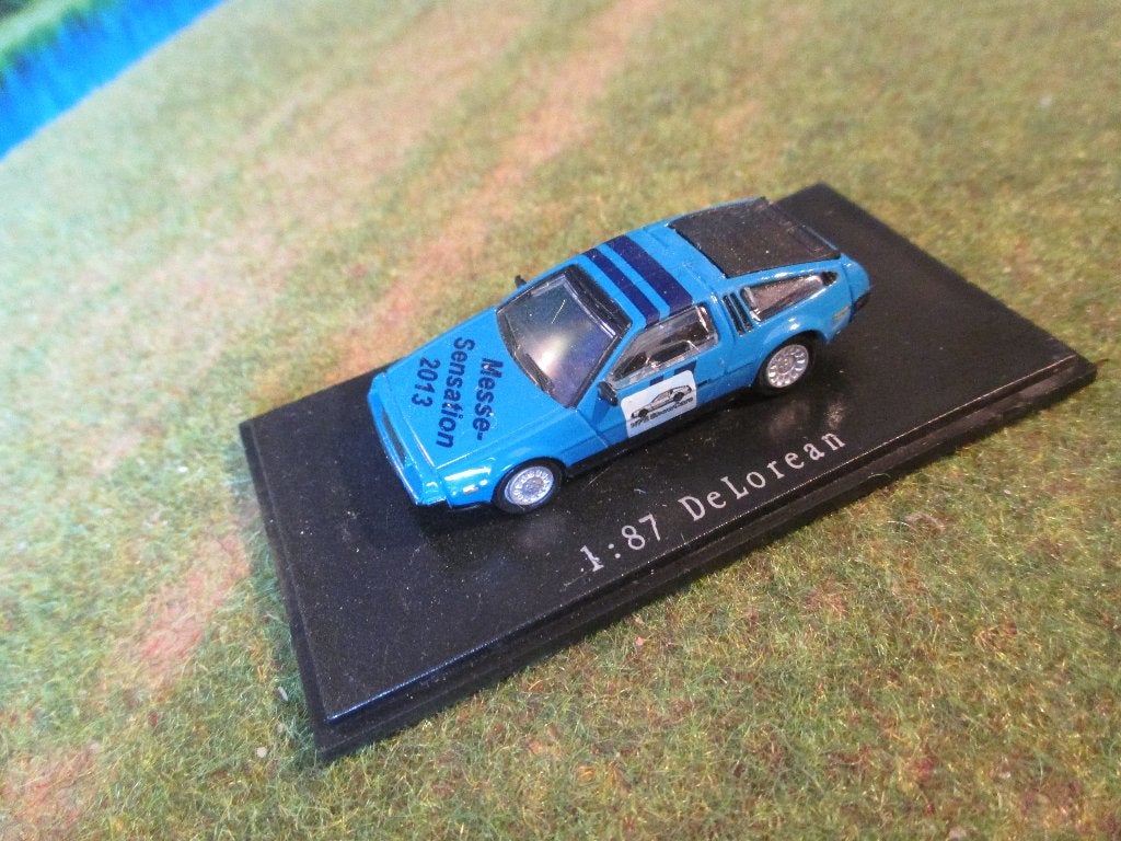 DMC DeLorean LK-81 - NPE Blauw Messemodell, Ophalen of Verzenden, Nieuw, Auto, Rietze