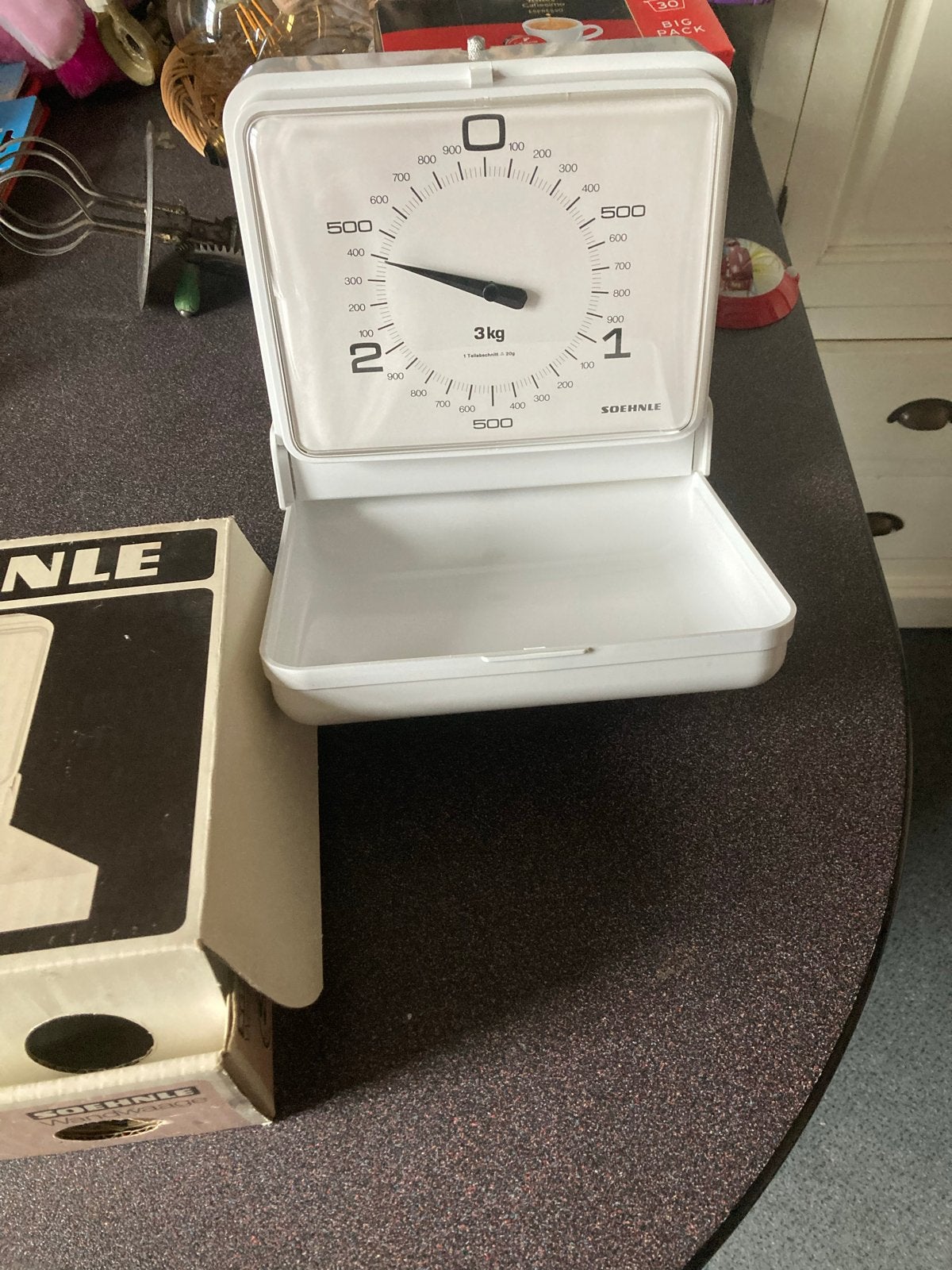 Soehnle Wandweegschaal - Vintage Keukenweegschaal 3kg, Minder dan 10 kg, Keukenweegschaal, Nieuw, Ophalen of Verzenden