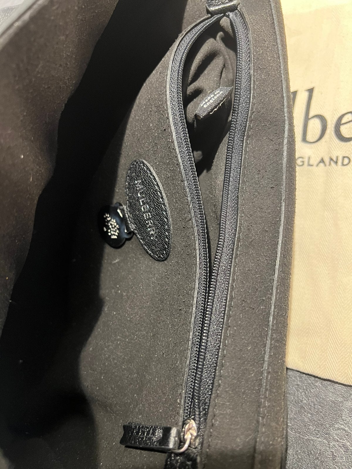 Mulberry Lily medium bag black glossy goat silver hardware, Sieraden, Tassen en Uiterlijk, Tassen | Damestassen, Zwart, Ophalen of Verzenden