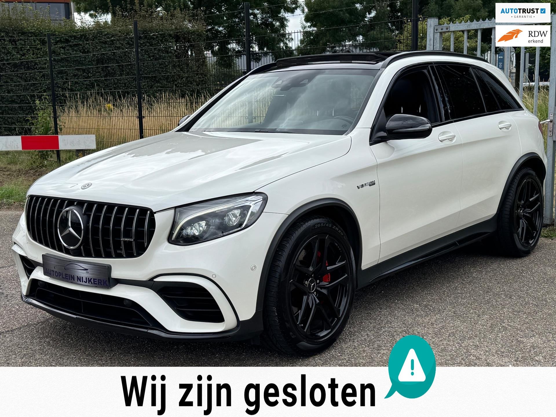 Mercedes-Benz GLC-klasse AMG 63 S V8 4MATIC+ Pano Sportuitla, Automaat, Gebruikt, 510 pk, Wit