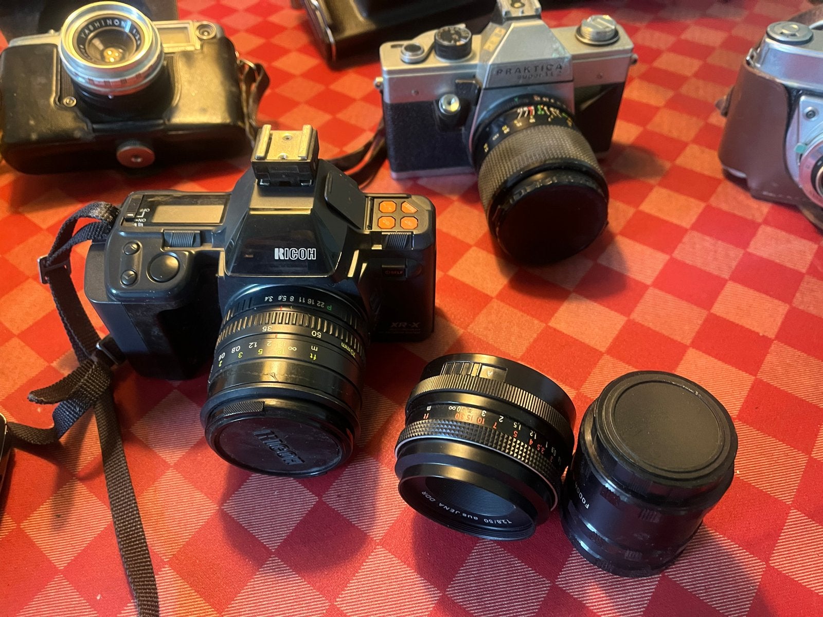 Diverse Analoge Camera's en Accessoires - Grote Collectie, Ophalen, Gebruikt, Spiegelreflex