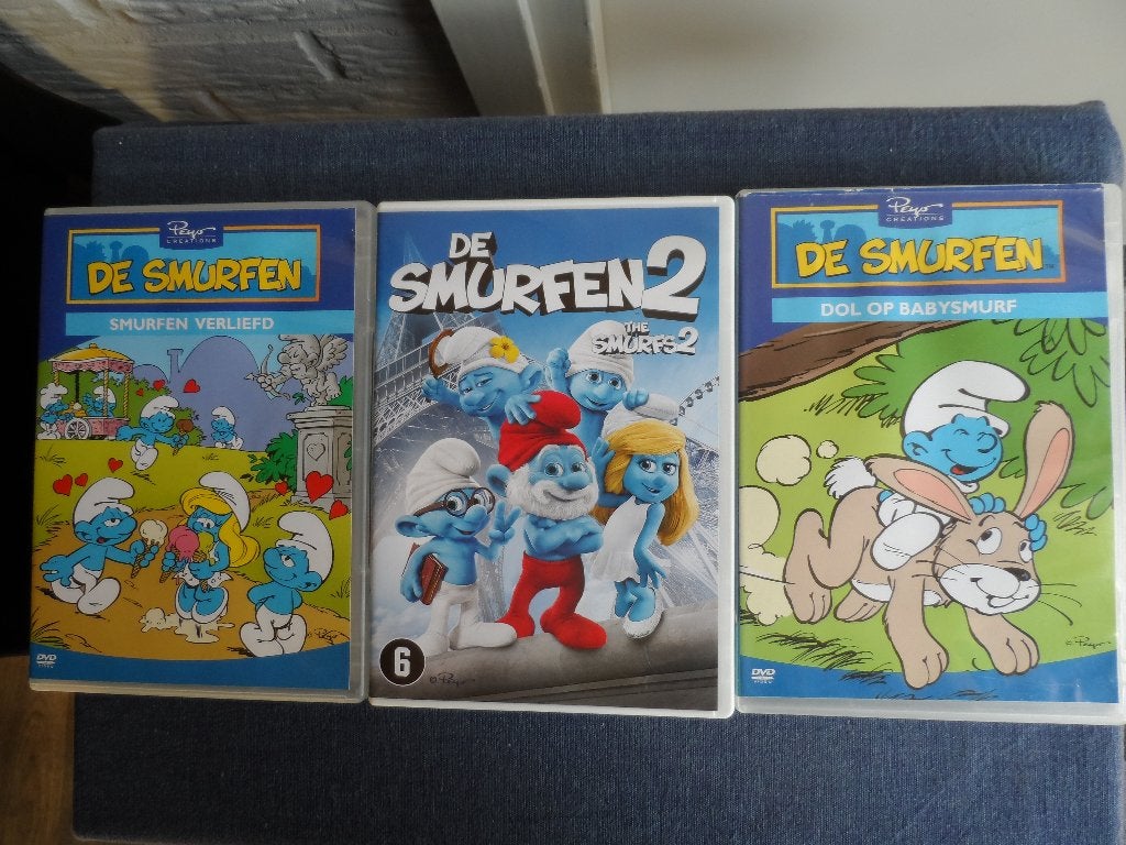 DVD's De Smurfen 3 x, Alle leeftijden, Ophalen of Verzenden, Zo goed als nieuw
