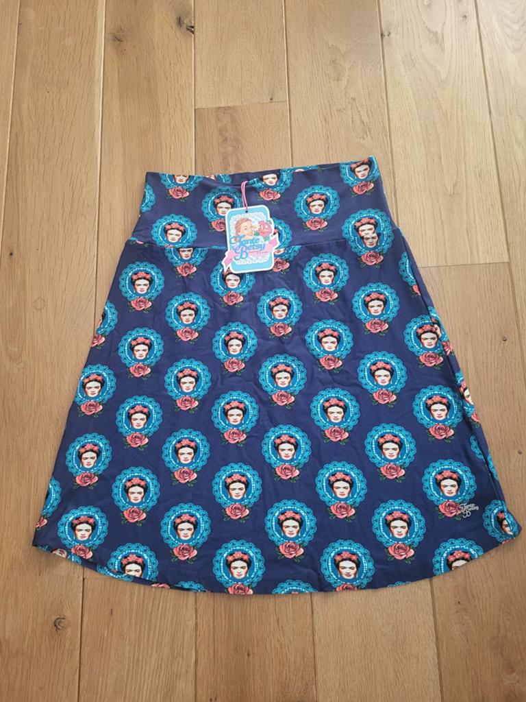 Tante Betsy rok Frida Kahlo maat m spiksplinternieuw!!!, Kleding | Dames, Rokken, Nieuw, Maat 38/40 (M), Onder de knie, Ophalen of Verzenden