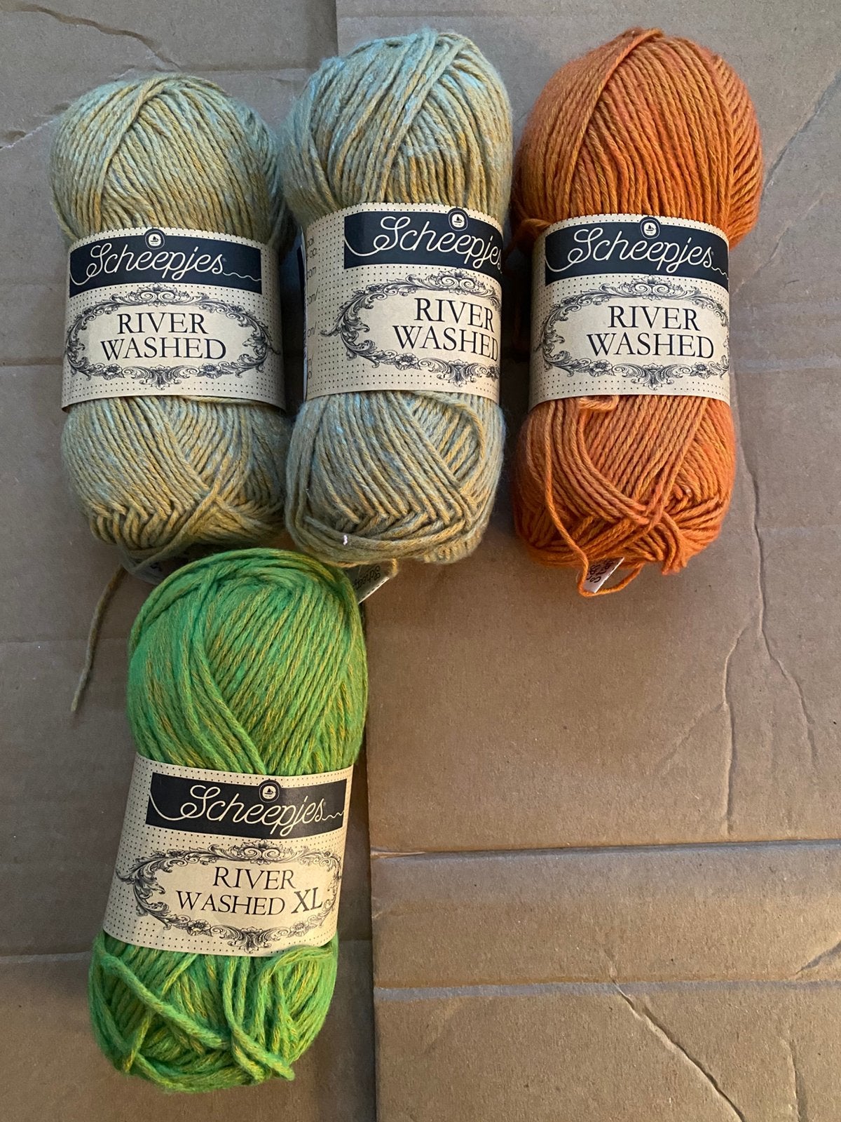 Scheepjes Riverwashed en Riverwashed XL, Hobby en Vrije tijd, Breien en Haken, Ophalen of Verzenden, Nieuw, Breien of Haken, Wol of Garen