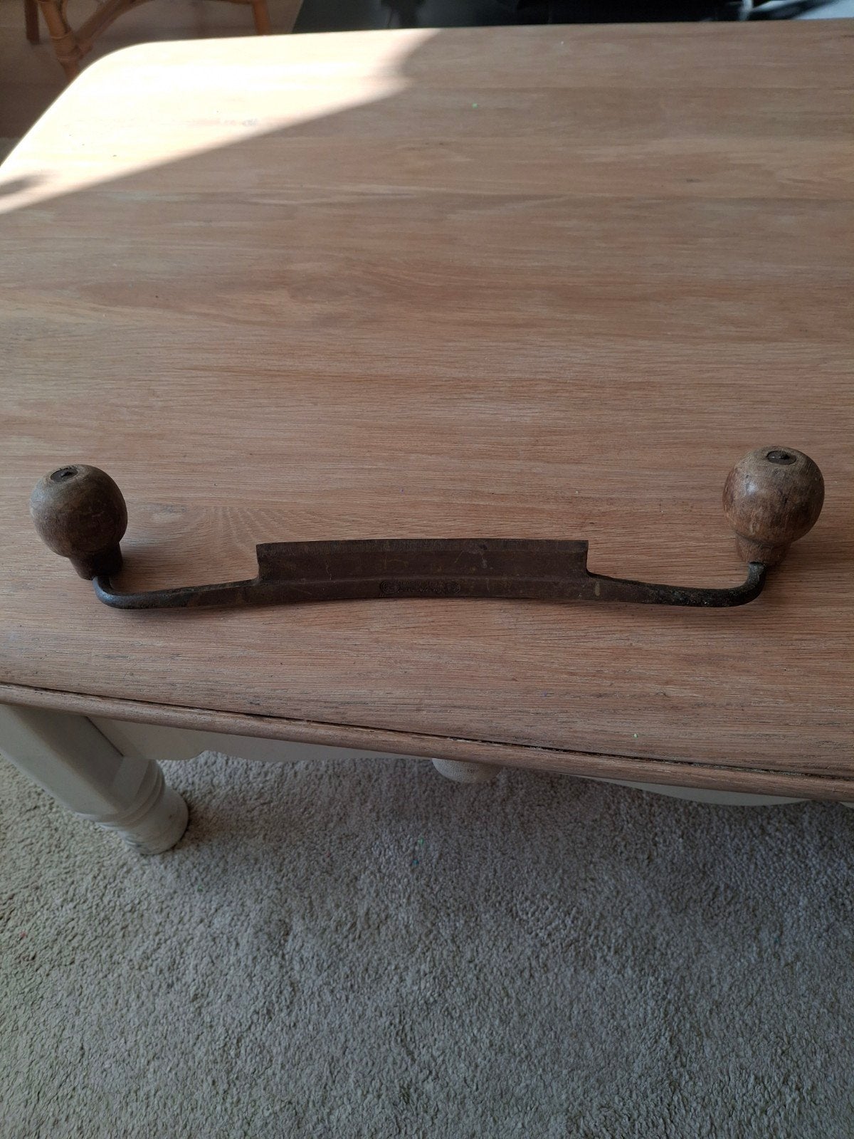Antieke schaaf met houten handvatten, Ophalen of Verzenden