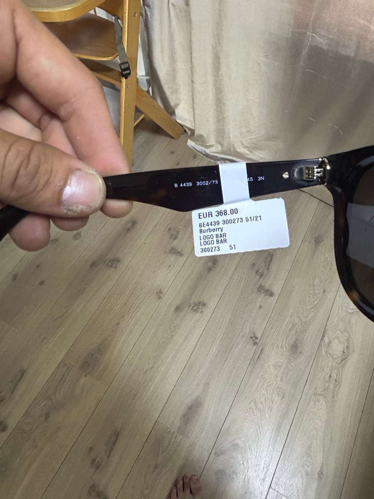 Burberry Zonnebril B 4439 3002/73 - Stijlvol en Nieuw, Overige merken, Zonnebril, Bruin, Nieuw