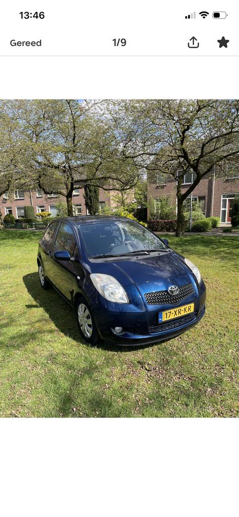 Toyota Yaris 1.3 16V Vvt-i 3DR Luna 2007 Blauw, Auto's, Toyota, Voorwielaandrijving, 40 €/maand, 4 cilinders, 547 kg