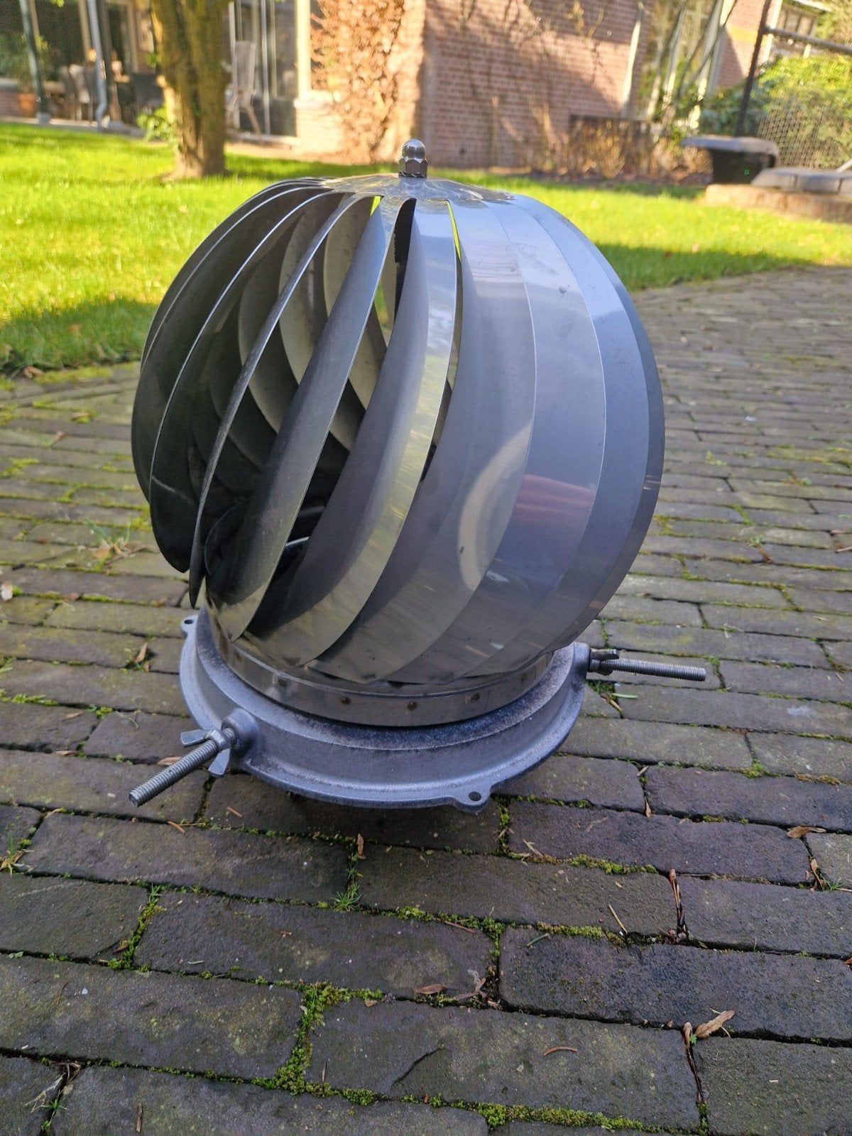 Roestvrijstalen spinner / roterende trekkap voor schoorsteen, Ophalen of Verzenden