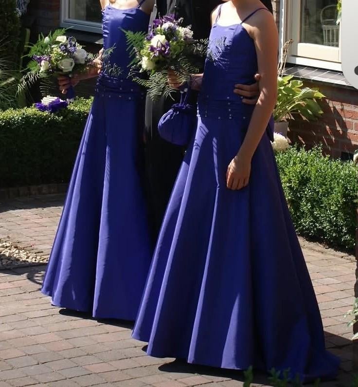 Twee paarse jurkjes voor bruidsmeisjes., Paars, Ophalen of Verzenden, Zo goed als nieuw, Maat 34 (XS) of kleiner
