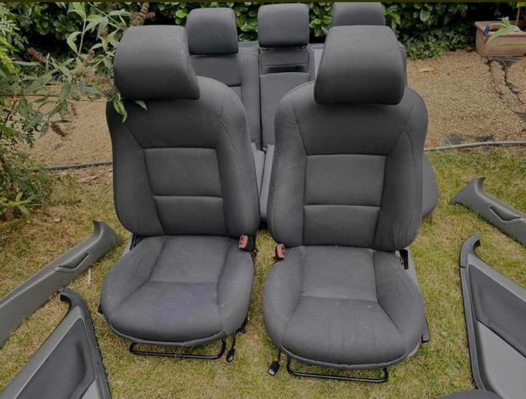 Geheel compleet grijs stoffen sportinterieur Saab 9-5 Estate, Ophalen of Verzenden, Gereviseerd, Saab