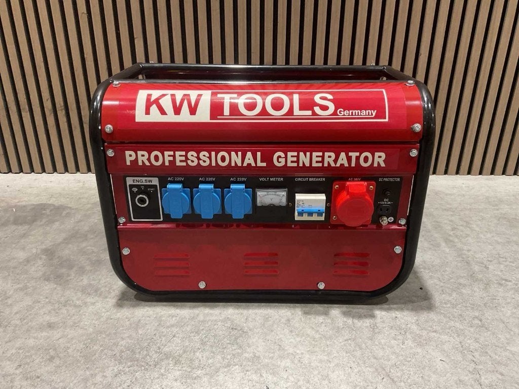 KW Tools KW8500 Stroomgenerator Nieuw‼️, Ophalen, Elektrisch startend, Benzine, Nieuw