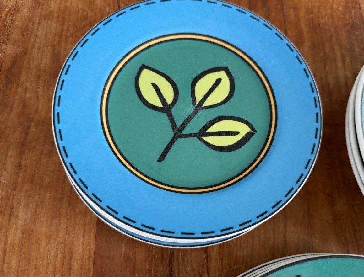 Villeroy & Boch Citta Compagna Novi 4 ontbijtborden 20/21cm, Antiek en Kunst, Ophalen of Verzenden