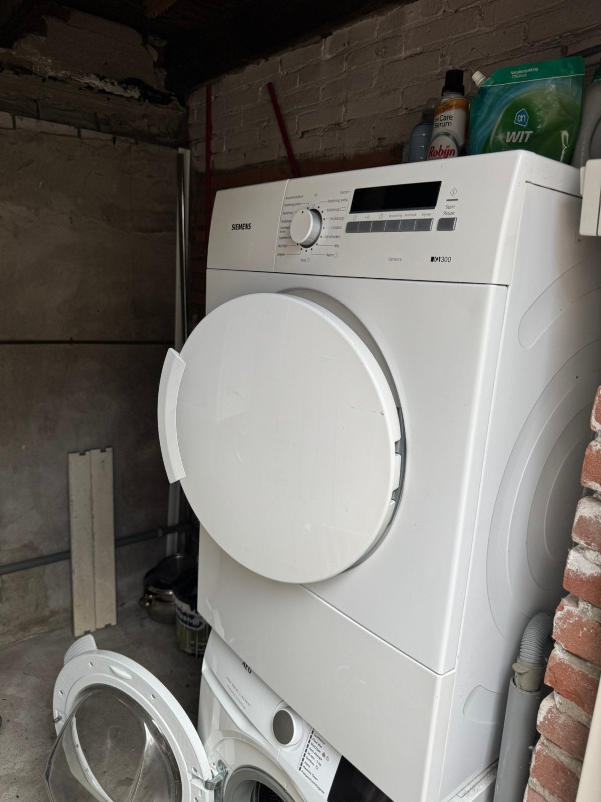 Siemens IQ300 Sensoric droger, Witgoed en Apparatuur, Wasdrogers, Ophalen, 6 tot 8 kg, Minder dan 85 cm, Zo goed als nieuw