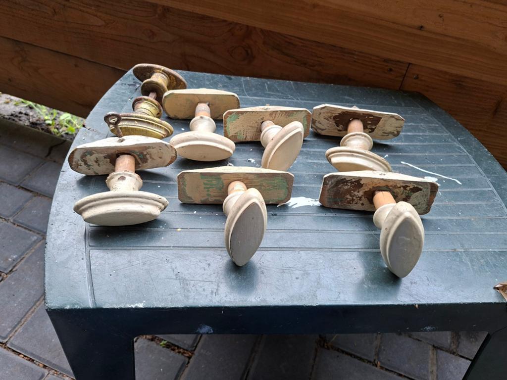 Oude houten deurknoppen, Ophalen of Verzenden, Gebruikt