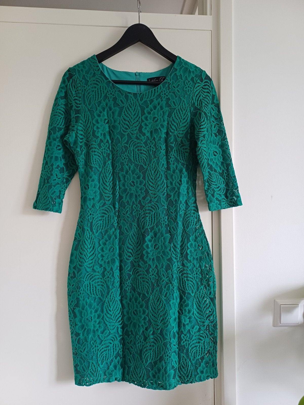 Turquoise jurkje| Smashed Lemon | maat S, Kleding | Dames, Jurken, Ophalen of Verzenden, Zo goed als nieuw, Maat 36 (S), Boven de knie
