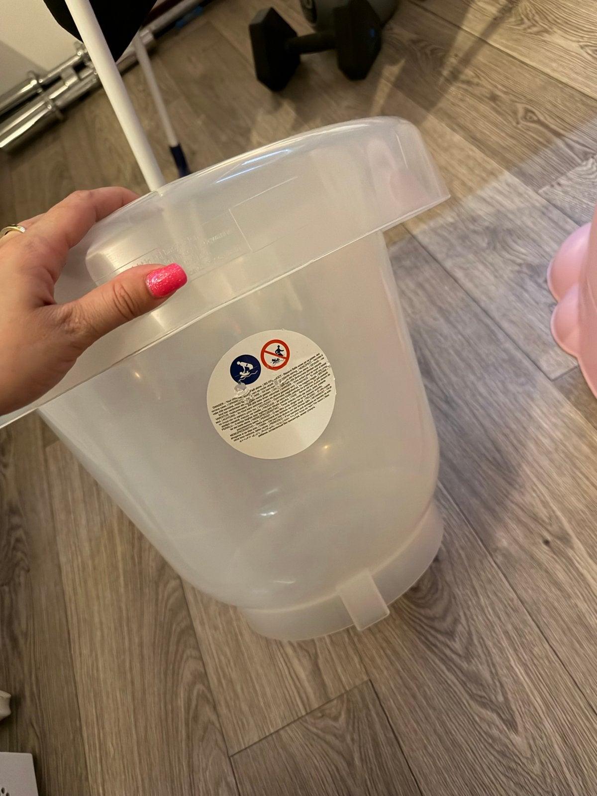Roze OKBaby badje en Tummy Tub - Zo goed als nieuw, Ophalen, Zo goed als nieuw, Badje, Overige merken