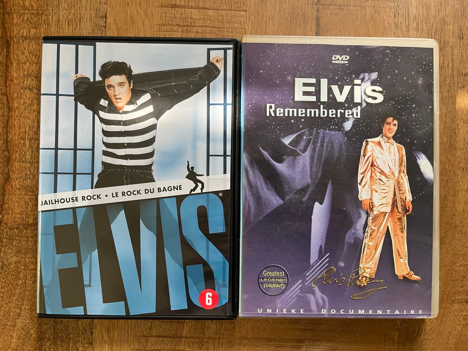 Elvis Presley DVD's: Jailhouse Rock & Elvis Remembered, Nederlands, Ophalen of Verzenden, Vanaf 6 jaar, Inclusief doosje