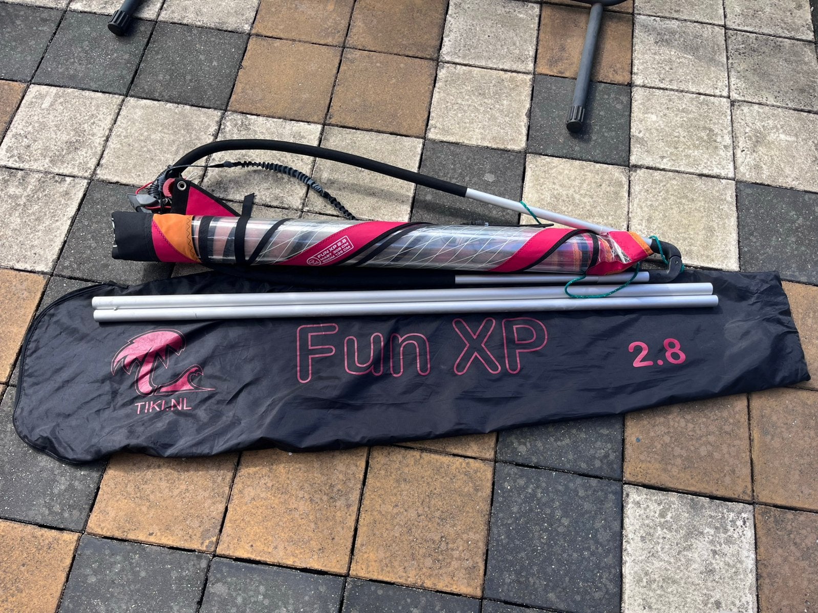 Windsurfzeil 2.8m2, Watersport en Boten, Windsurfen, Ophalen of Verzenden, Zo goed als nieuw
