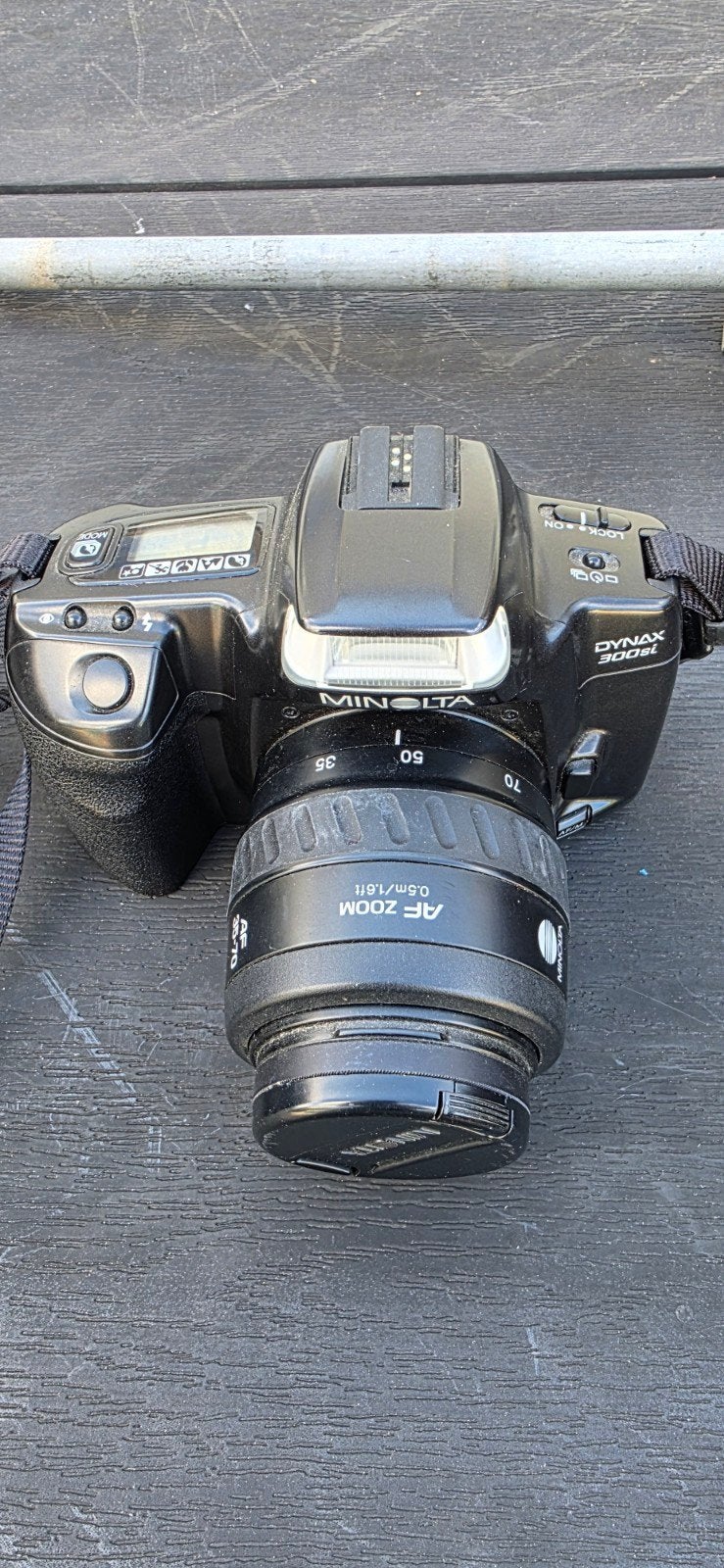 Minolta Dynax 300si Spiegelreflexcamera met AF Zoom lens, Ophalen of Verzenden, Gebruikt, Spiegelreflex, Minolta