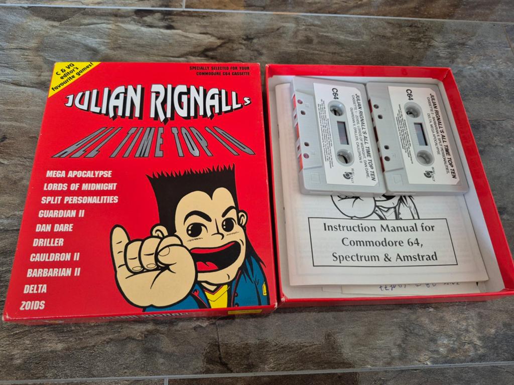 Commodore 64 C64 Kassette Games Julian Rignall 10 Hits, Gebruikt, Overige genres, 1 speler, Ophalen of Verzenden