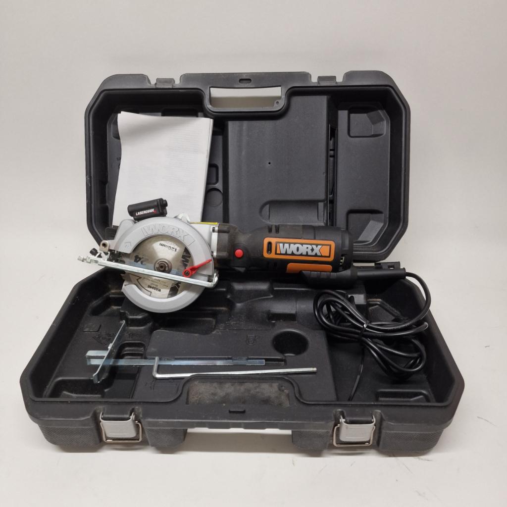 WORX XL WX427 handcirkelzaag  240V Inc kist | Nette staat, Doe-het-zelf en Verbouw, Gereedschap | Zaagmachines, Flex Ltd., Zo goed als nieuw
