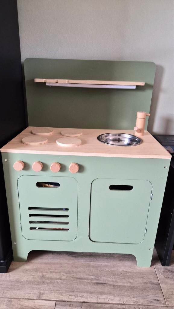 Houten speelkeuken Petit Amelie met accessoires, Ophalen, Zo goed als nieuw, Hout, Speelkeuken