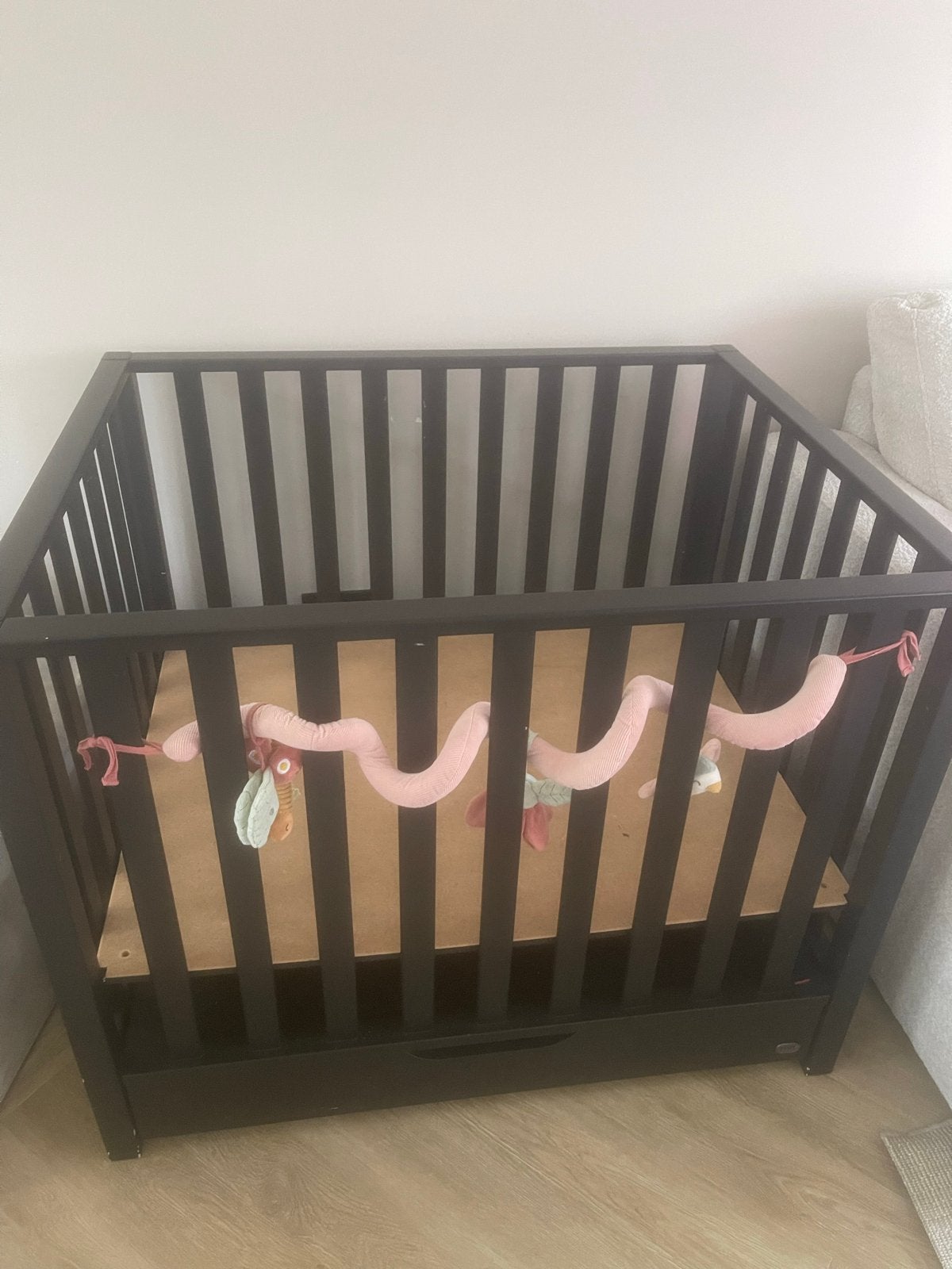 Mooie TWF Box Sam met lade en boxmatras, Kinderen en Baby's, Ophalen, Gebruikt, Rechthoekig, In hoogte verstelbaar