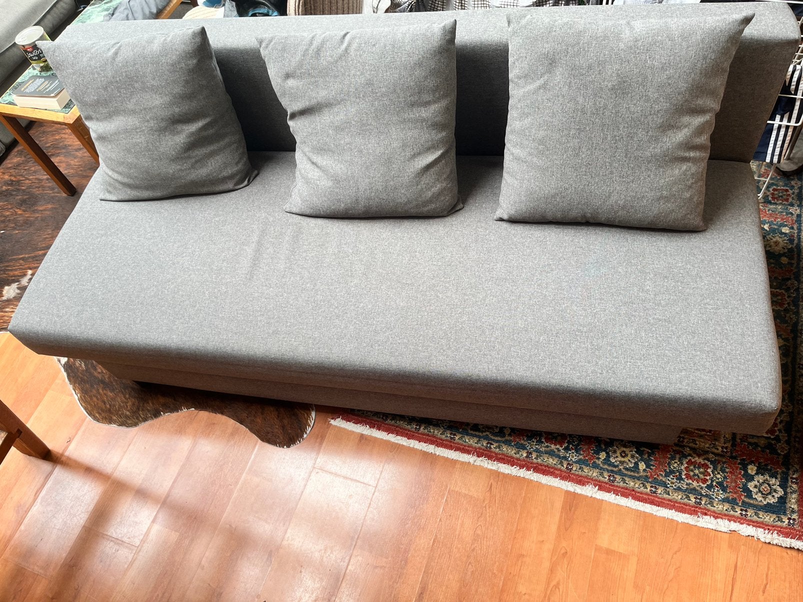 Ikea Asarum slaap bank, Ophalen, Gebruikt, Tweepersoons, Grijs