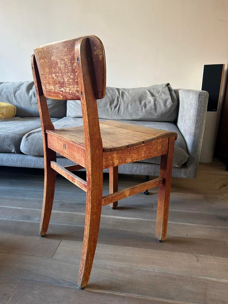 Stoelen hout, Huis en Inrichting, Stoelen, Ophalen, Gebruikt, Bruin, Vier