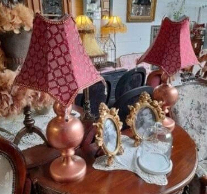 baroque lampen kappen 45.00 p.s nog 2x, Huis en Inrichting, Lampen | Lampenkappen, Ophalen