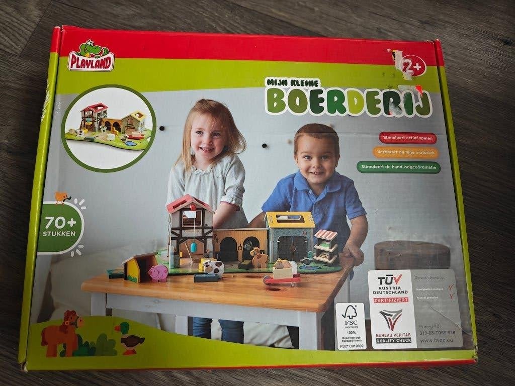 Houten speelboerderij, Ophalen of Verzenden, Gebruikt, Overige typen