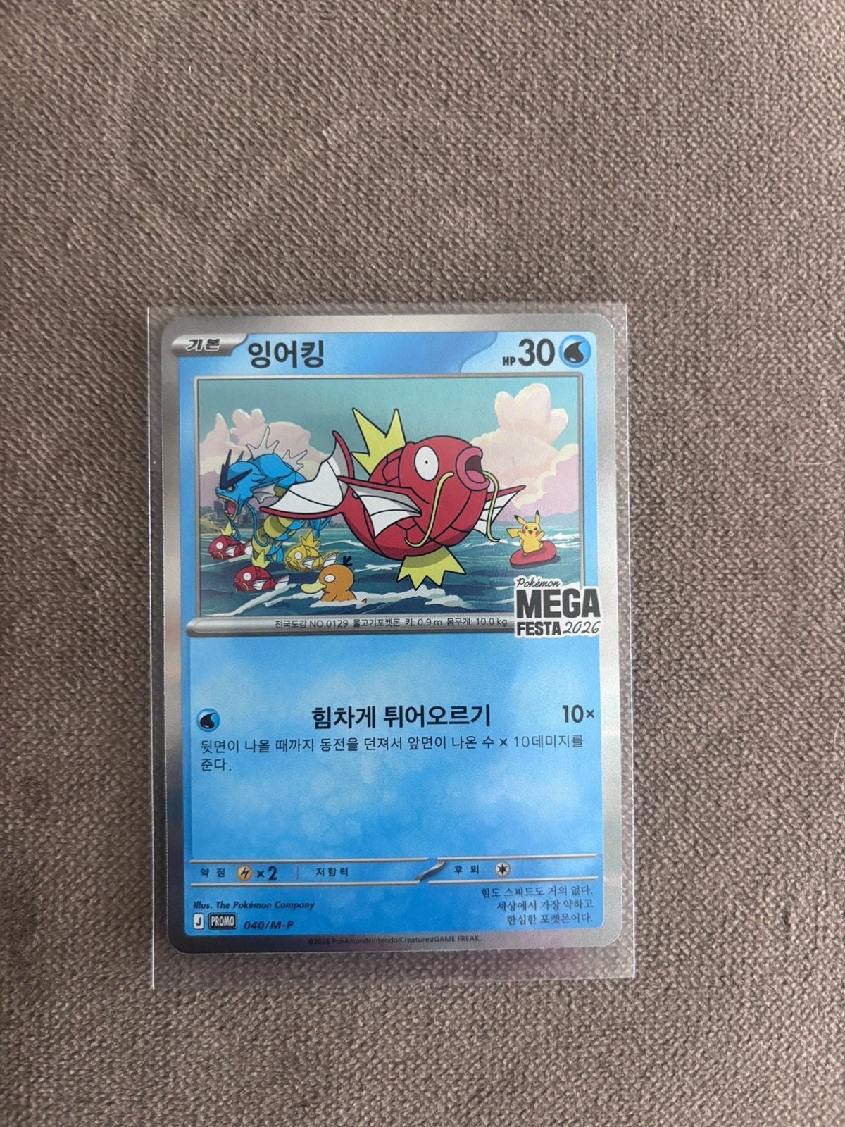 Magikarp 040 MP Pokemon Mega Festa 2026 promo, Ophalen of Verzenden, Zo goed als nieuw