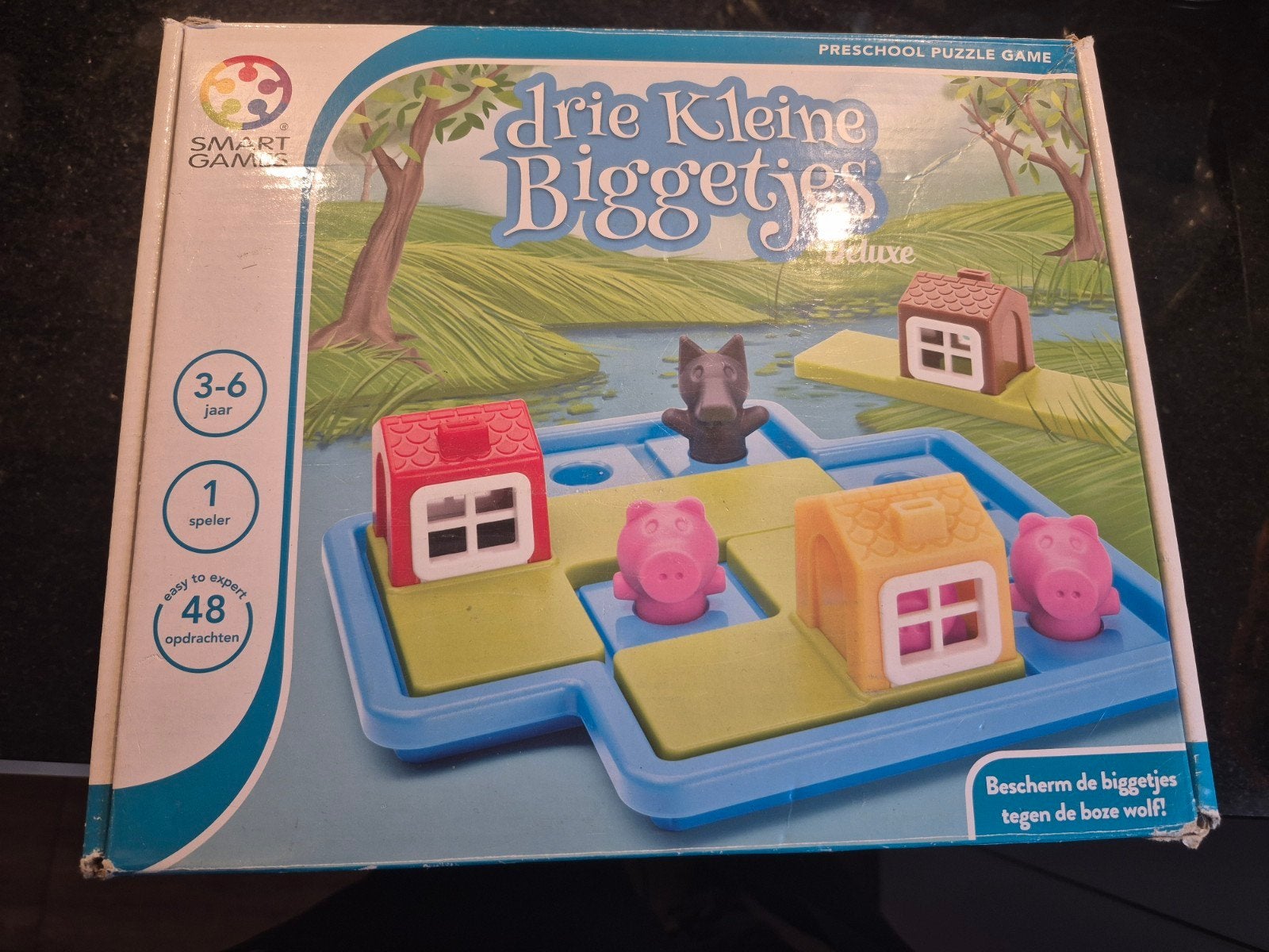SmartGames Drie Kleine Biggetjes - Puzzelspel voor kinderen, Een of twee spelers, Ophalen of Verzenden, Zo goed als nieuw, SmartGames