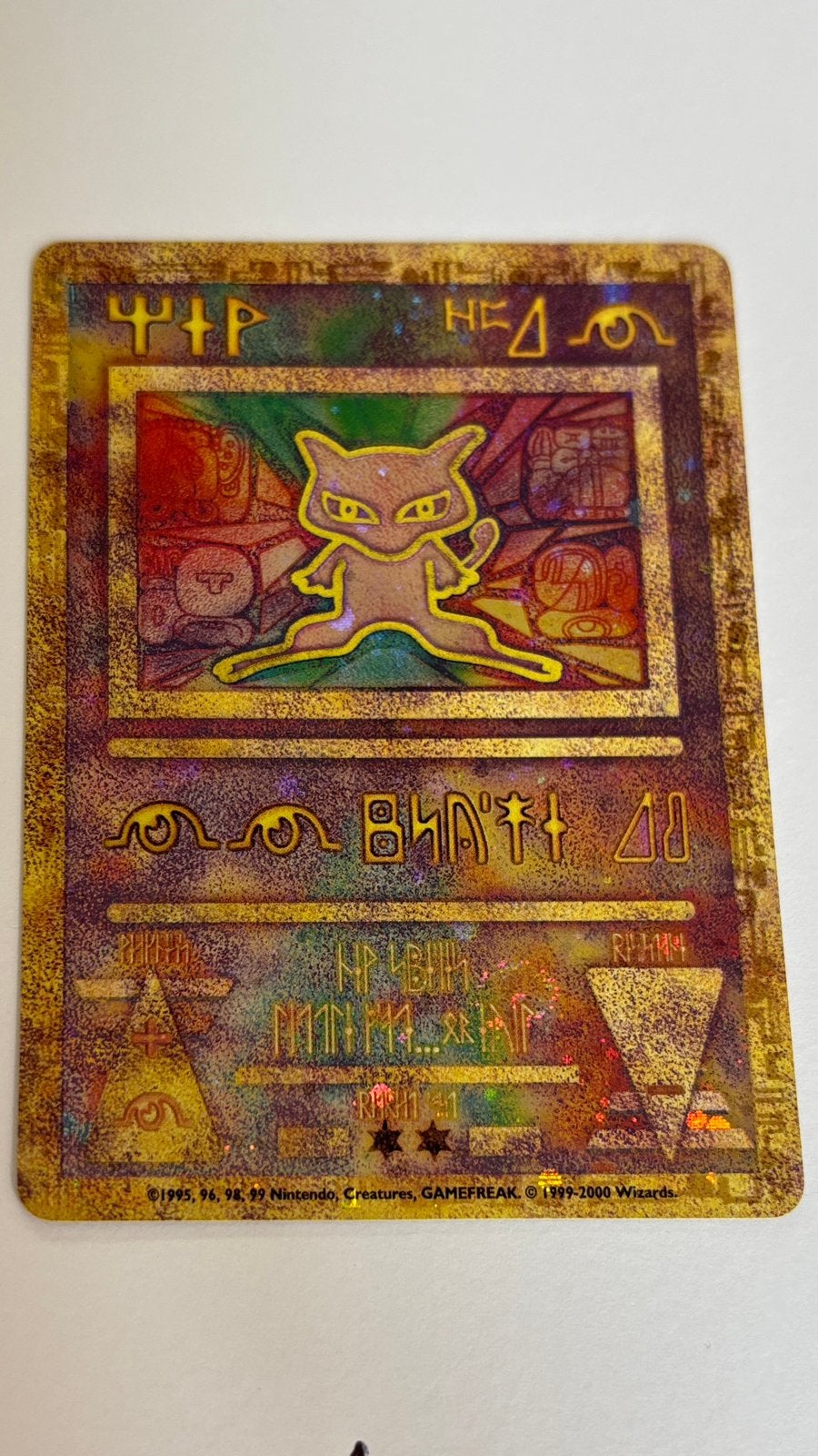 Pokémon Ancient Mew Promo Holo Movie 2000, Ophalen of Verzenden, Zo goed als nieuw, Foil