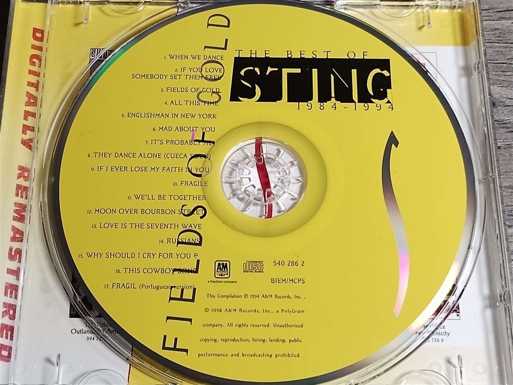 Sting - Fields Of Gold [The Best Of Remastered], Ophalen of Verzenden, Zo goed als nieuw, Pop, Remastered