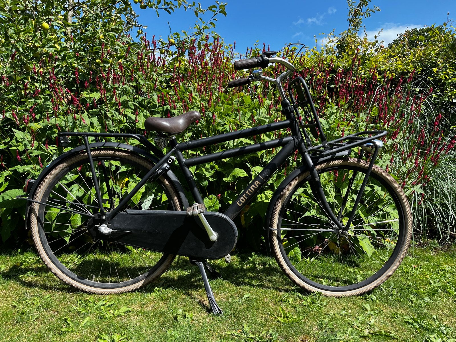 Cortina Transportfiets Zwart - 50cm frame, voor de brugklas!, Fietsen en Brommers, Fietsen | Heren | Herenfietsen, Terugtraprem