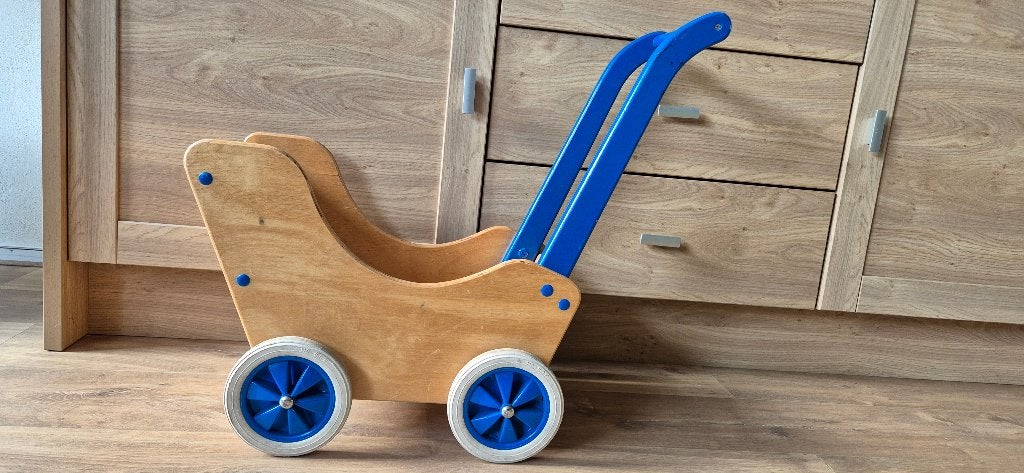 Houten (vintage) kinderwagen / loopwagen /duwkar, Ophalen, Gebruikt, Kinderwagen, Overige merken