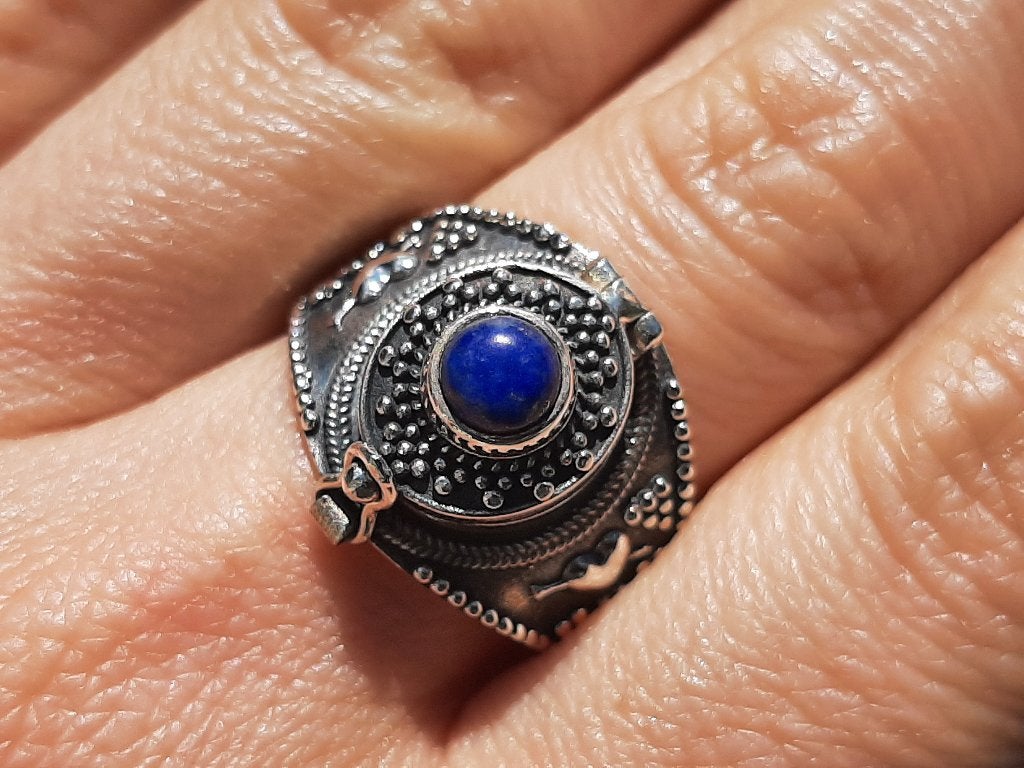 Vanoli 925 zilver poison gif ring lapislazuli maat 17 ,25, Daiva1973@hotmail.com, Vanoli, Blauw, Amsterdam