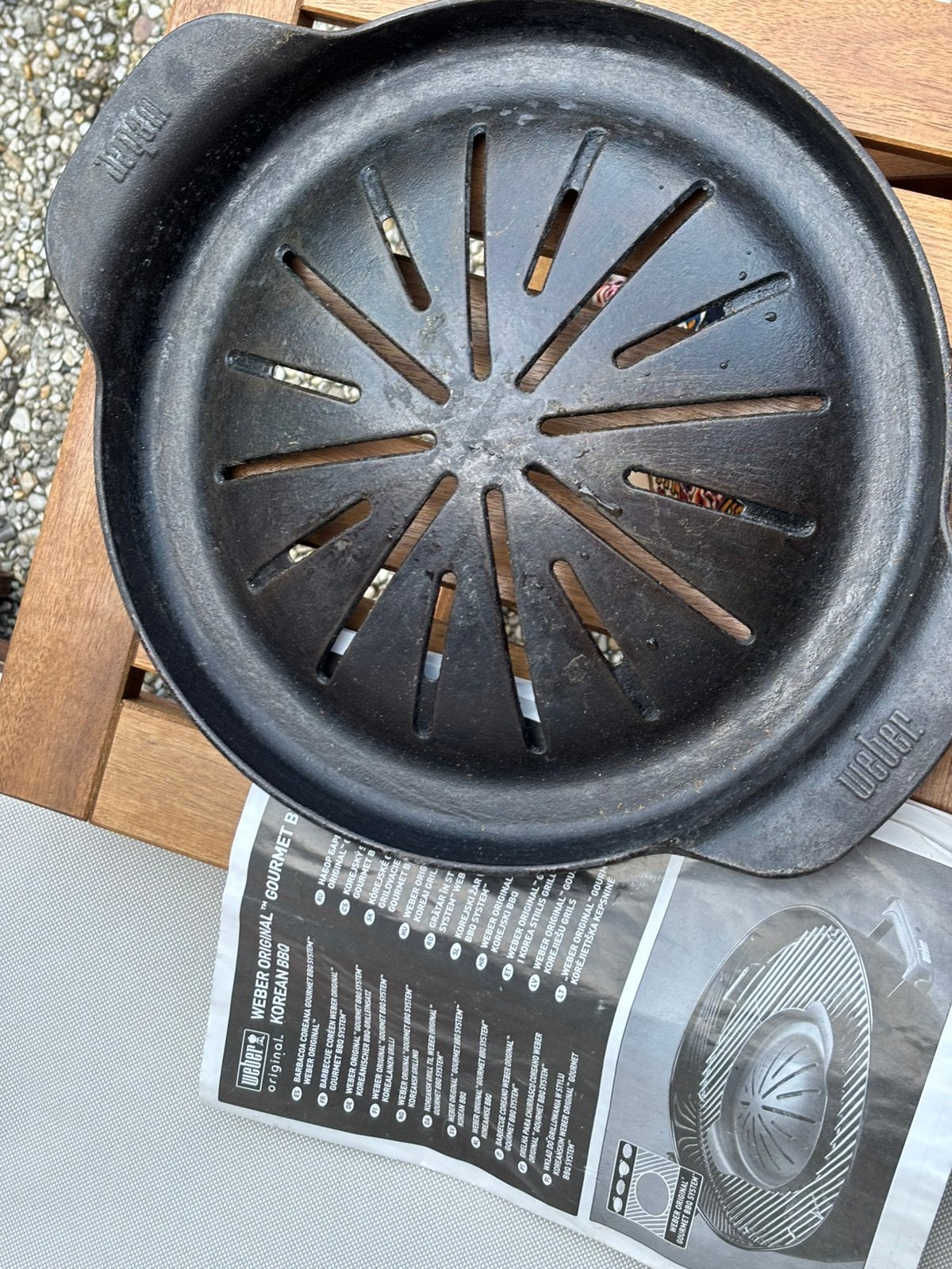 Weber  koreaanse bbq, Ophalen of Verzenden, Gebruikt