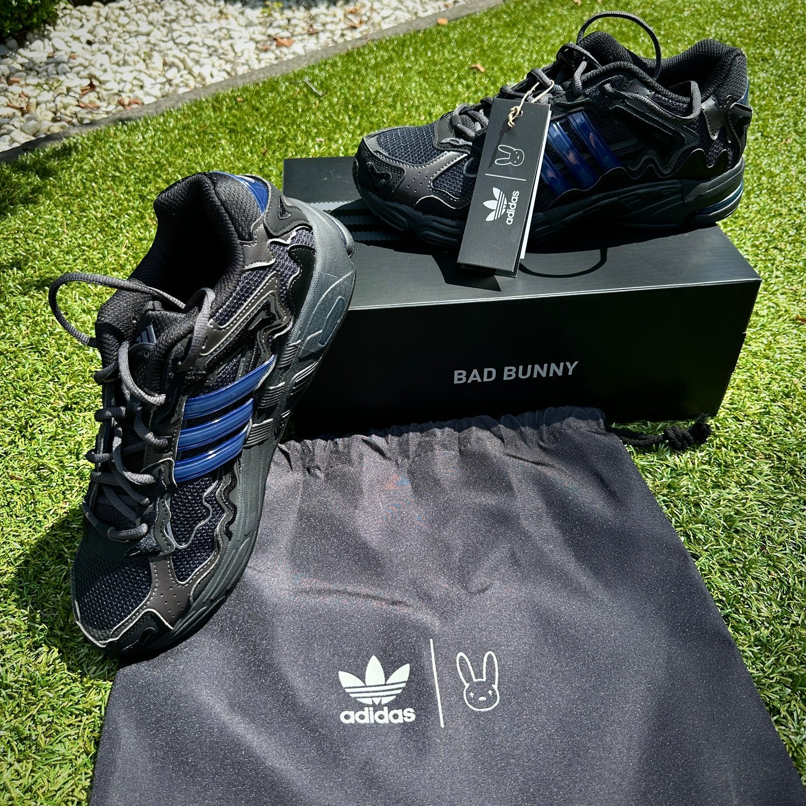 adidas Bad Bunny Response, Verzenden, Zwart, Nieuw, Sneakers of Gympen