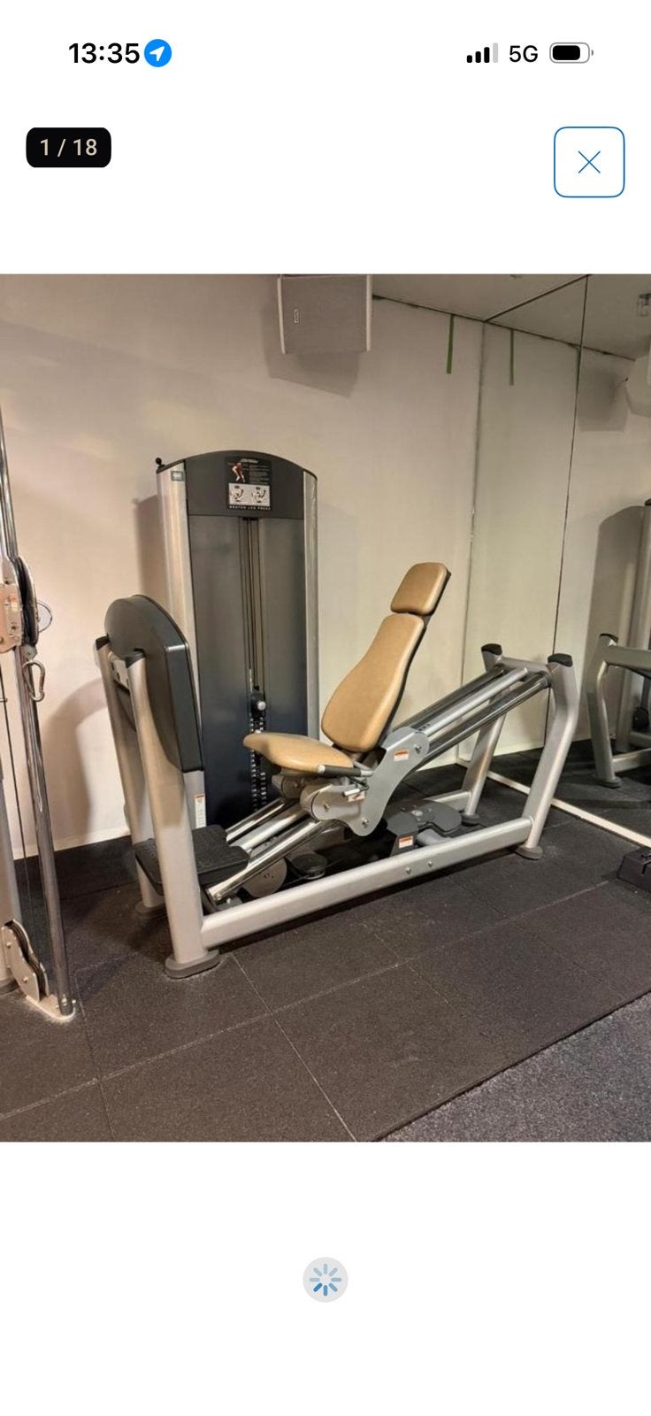 Leg press life fitness, Sport en Fitness, Fitnessmaterialen, Ophalen, Zo goed als nieuw, Overige typen