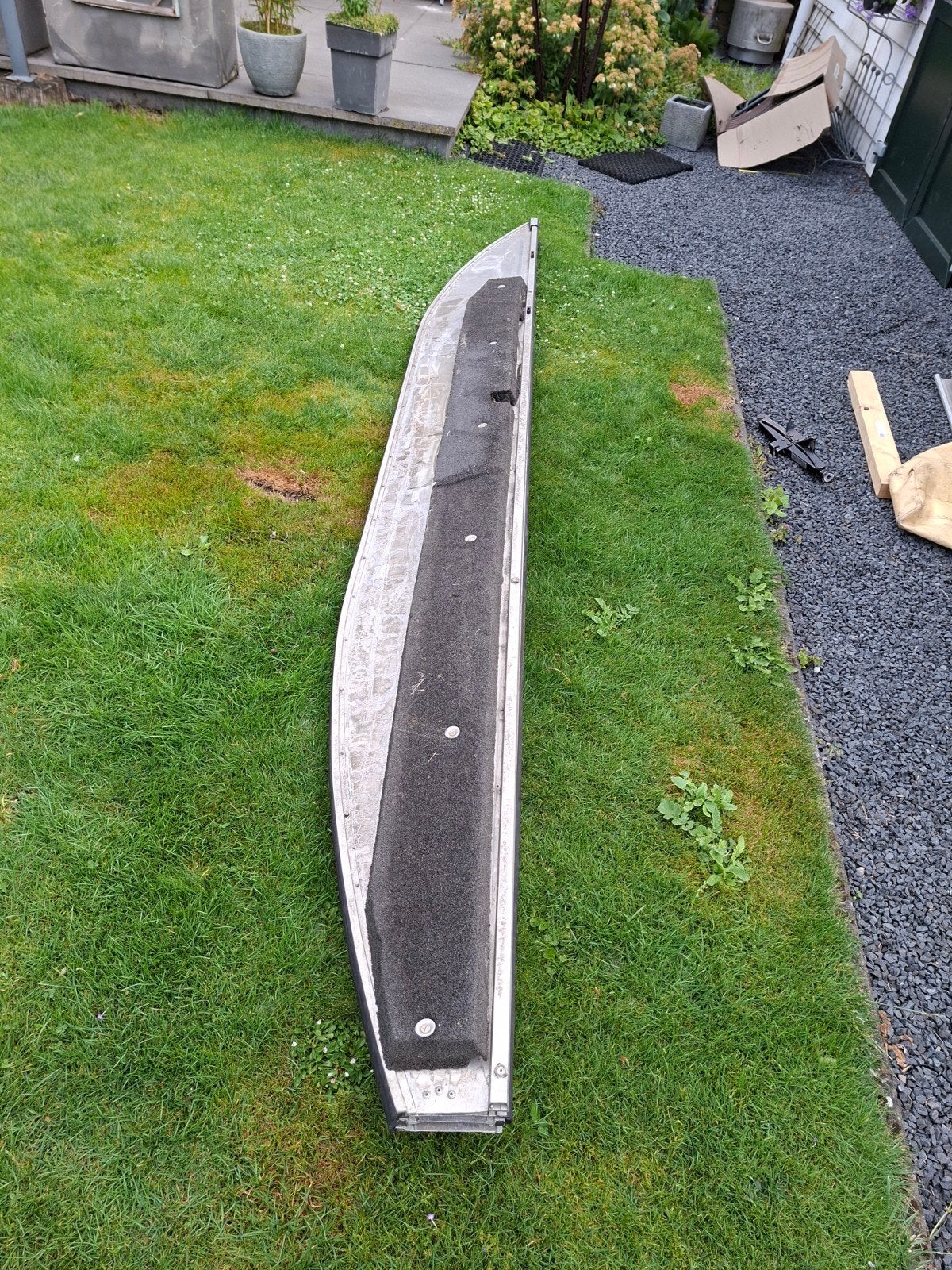 Aluminium Vis/Vouwboot - 350x100 cm, Ophalen, Gebruikt, Geschikt voor motor, Aluminium