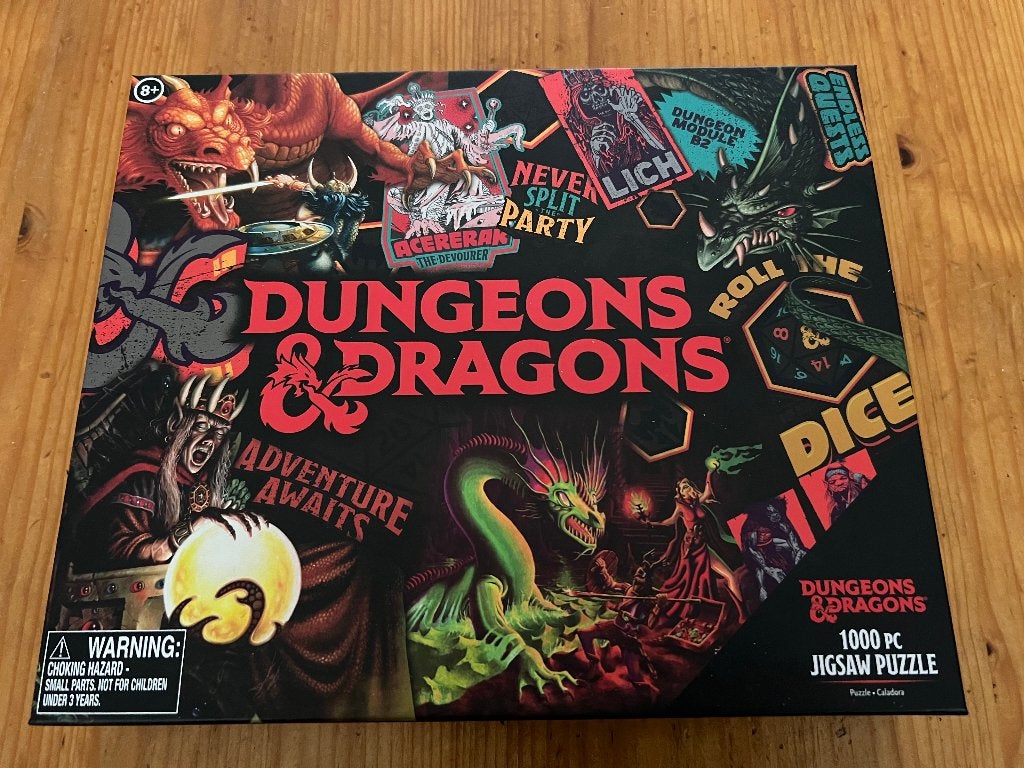 Dungeons & Dragons Puzzle nieuw in verpakking, Ophalen, 500 t/m 1500 stukjes, Nieuw, Legpuzzel