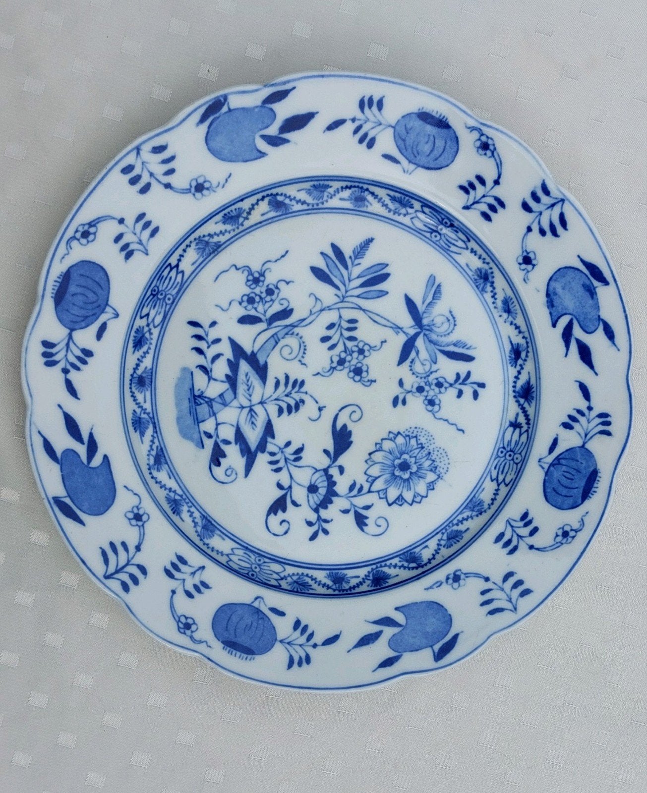 Fraai bord, Zwiebelmuster, 24 cm, Ophalen of Verzenden