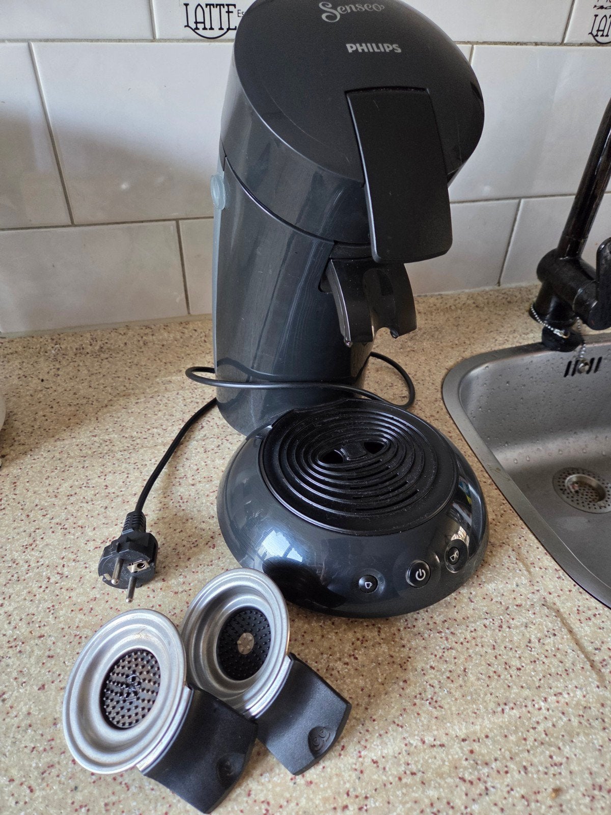 Philips Senseo Koffiepad Automaat type 7817 zwart, Ophalen of Verzenden, Zo goed als nieuw, Koffiemachine
