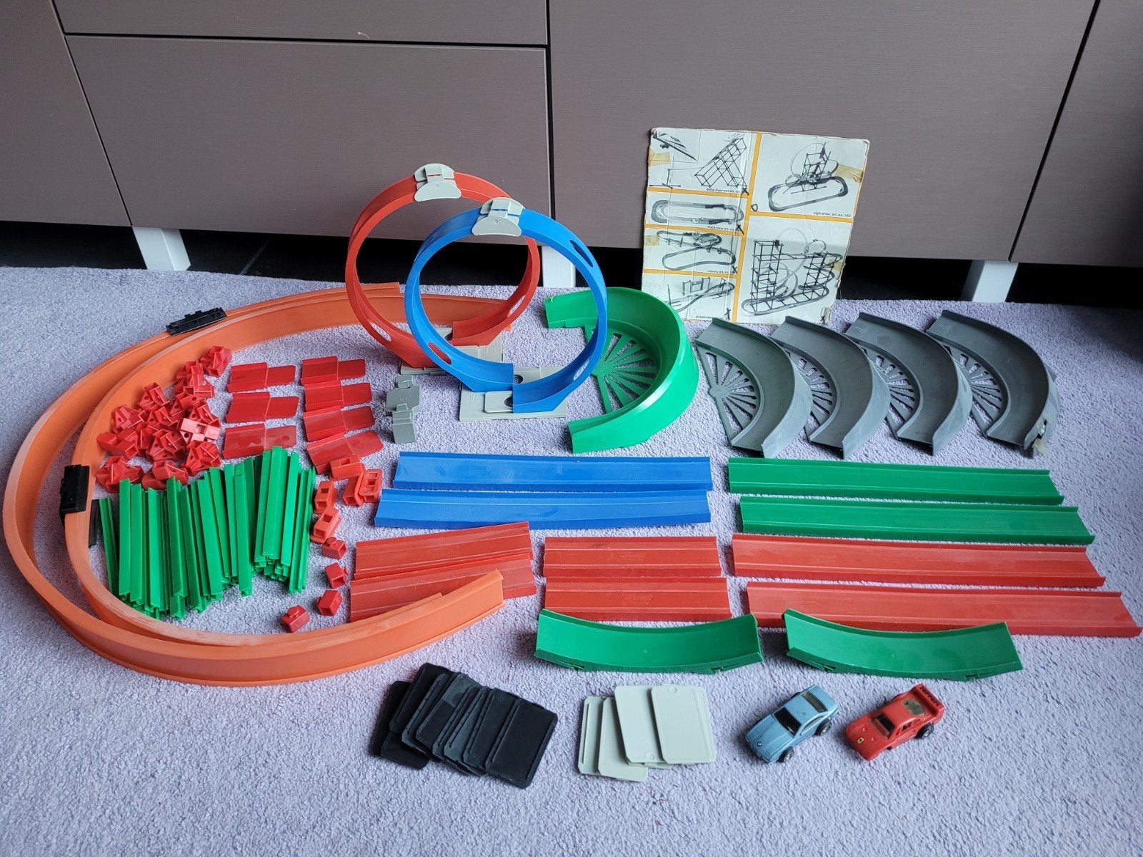 80's Darda racebaan, gebruikt, Overige merken, Opwindmechanisme, Ophalen of Verzenden, Met looping