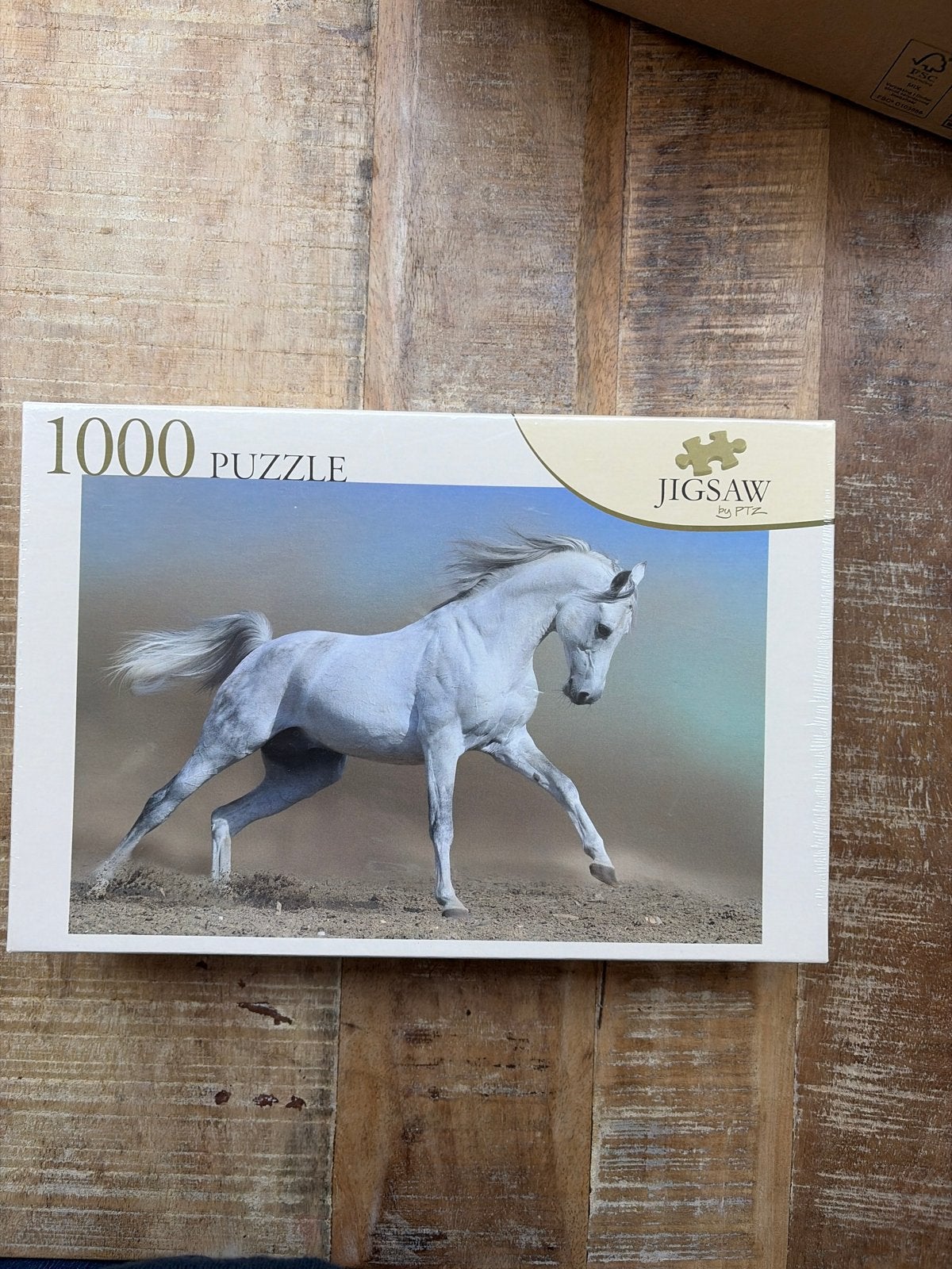 Nieuwe 1000 stukjes puzzel met wit paard, Ophalen of Verzenden, 500 t/m 1500 stukjes, Nieuw, Legpuzzel