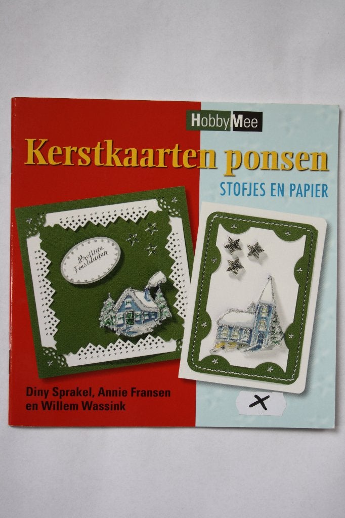 Kerstkaarten ponsen stofjes en papier, Ophalen of Verzenden, Nieuw, Overige onderwerpen, Diny sprakel, annie fransen en willem wassink