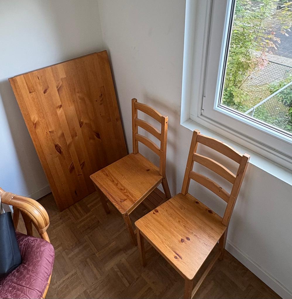 IKEA Jokkmokk tafel met 2 stoelen, Huis en Inrichting, Tafels | Eettafels, Ophalen, 100 tot 150 cm, 50 tot 100 cm, Zo goed als nieuw