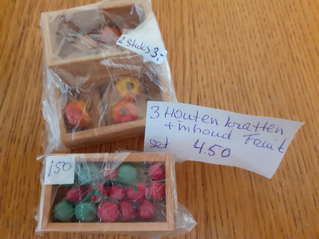 poppenhuis  groente en fruit in kistjes en mandjes, Verzenden, Nieuw, Poppenhuis